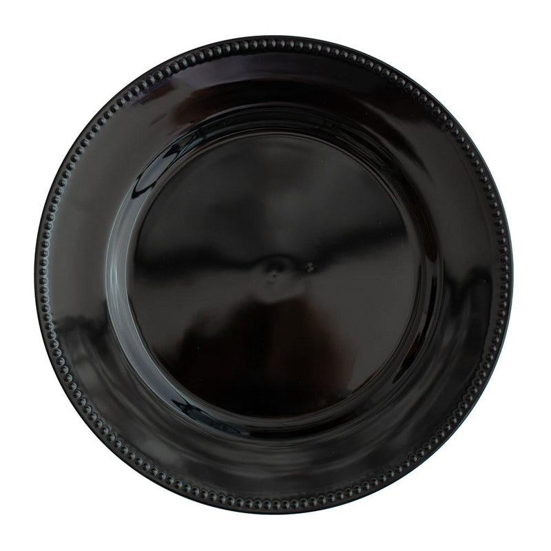 richland beaded charger plate 13 black - thumbnail number 1