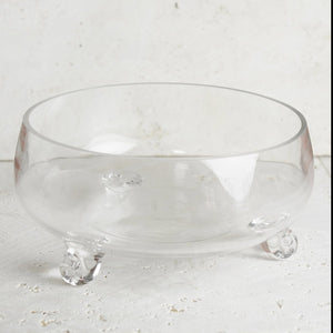Clear Glass 10" Lily Bowl