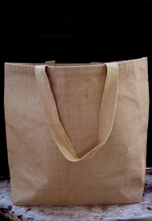large 20 burlap tote bags with handles