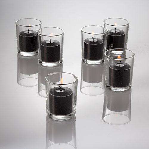 1010 Black Votive Candle