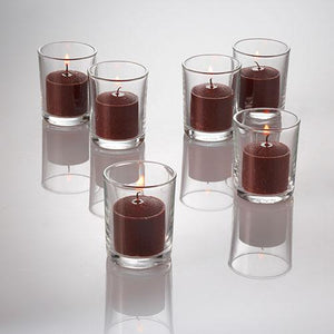 richland votive candles unscented brown 10 hour set of 144
