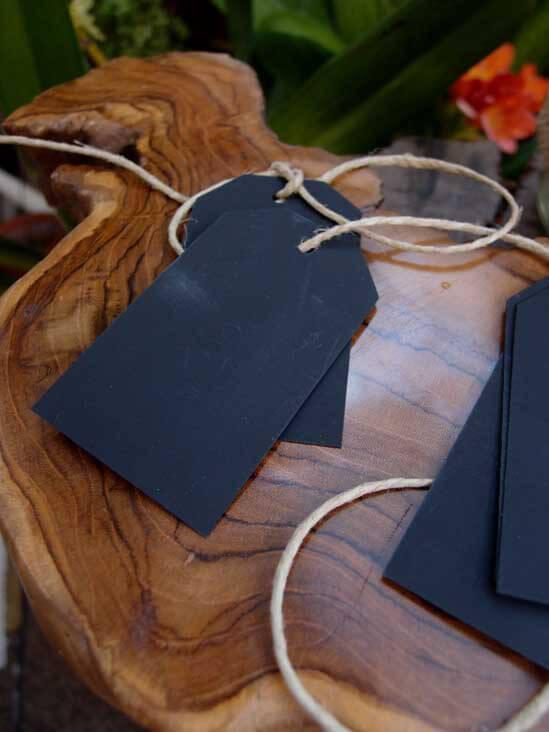 chalkboard tags with strings 10 tags