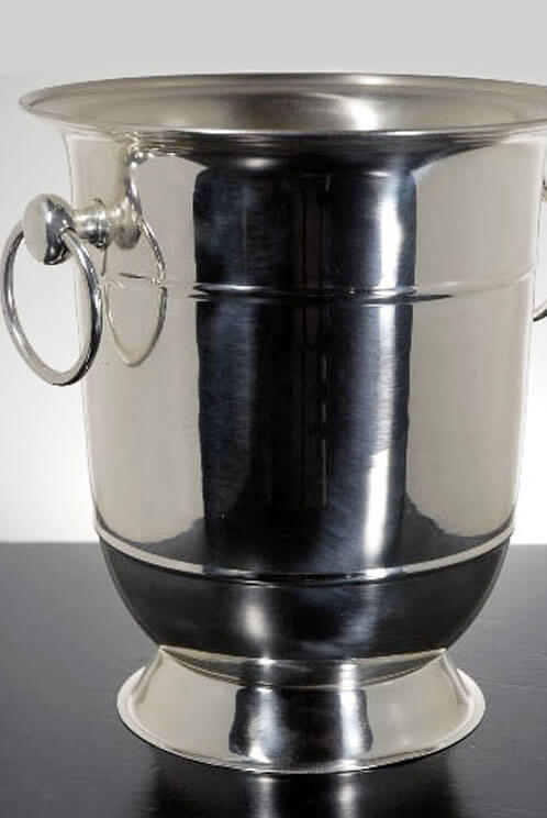 Bucket Wine Stainls Stl 9x9in Slvr