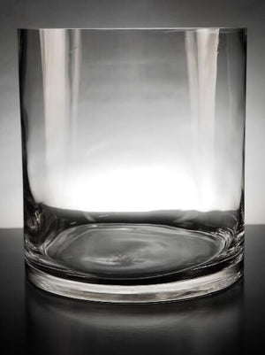 Glass Cylinder Vase 9x10 Inch