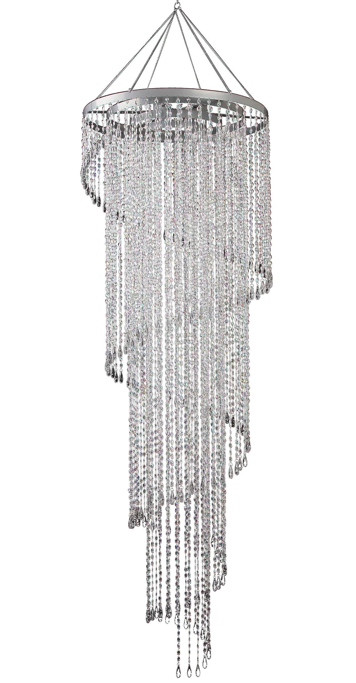 Crystal Chandelier, Round 24in x 72in, with lighting kit
