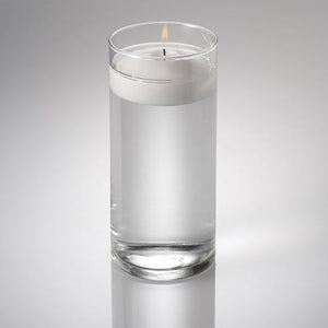 eastland cylinder floating candle holder 3 25 x7 5 set of 12