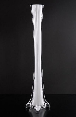 Glass Eiffel Tower Vases H-20, Set of 12