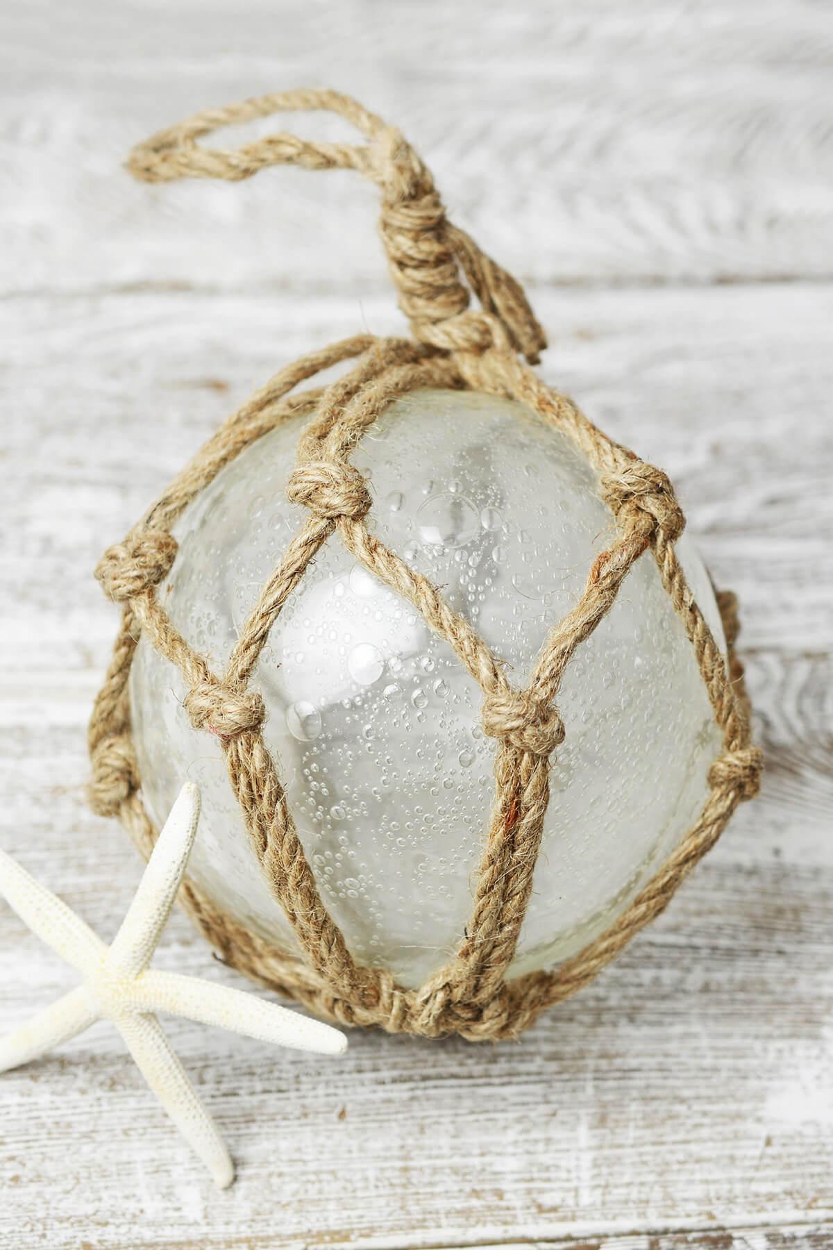 Clear Glass 6 Inch Japanese Nautical Float