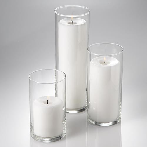 eastland cylinder pillar candle holders 6 7 5 10 5 set of 3