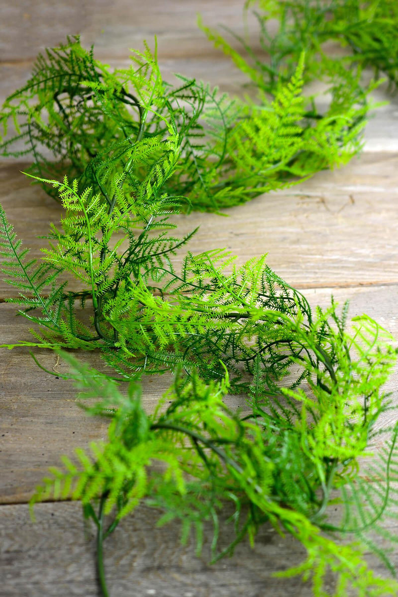 6 ft artifical asparagus fern garland - thumbnail number 1