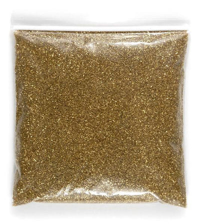 german glass glitter gold 1 lb bag - thumbnail number 1