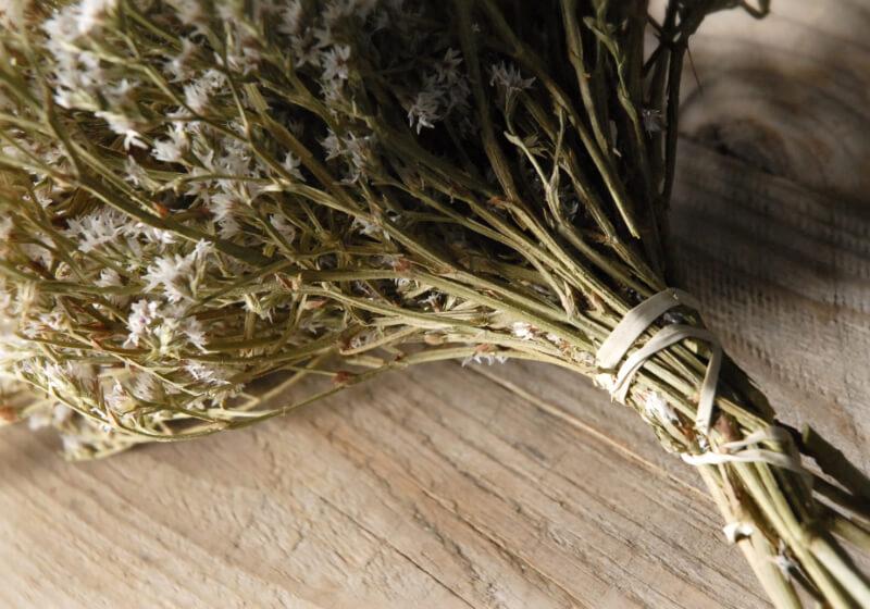 Dried German Statice, Dried White Flowers, Small White Flowers