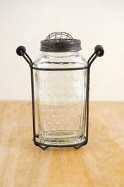 Glass Bottle Honeycomb 6in - thumbnail number 1