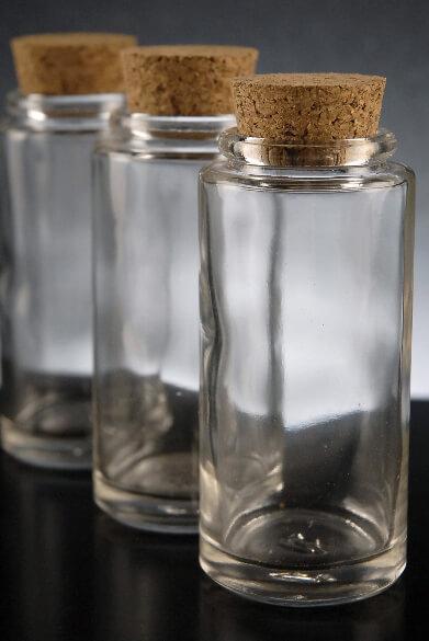 4 oz Clear Glass Square Spice Jars