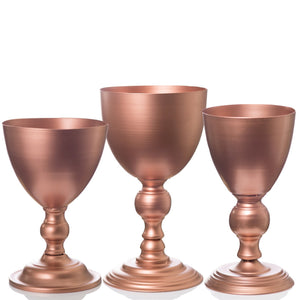 richland copper goblet set of 3