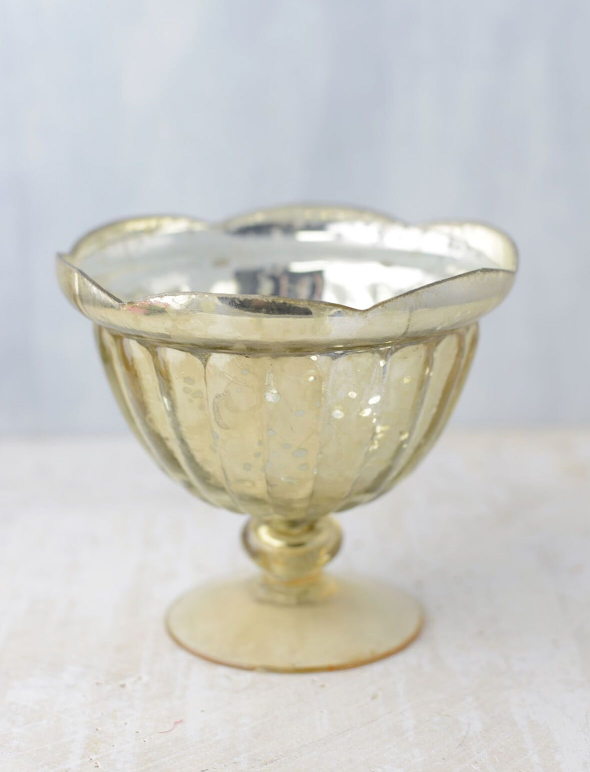gold carraway compote vase