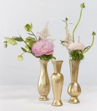 Richland Henna Budvase 2" x 6" Set of 3