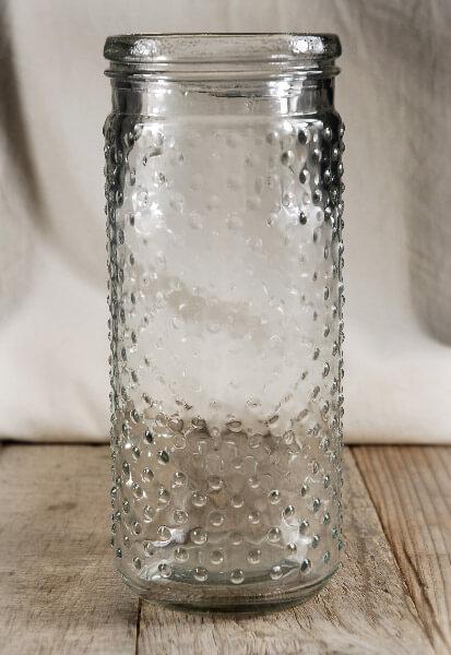 hobnail mason jar vases 9 25 inch - thumbnail number 1