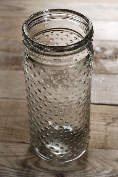 Hobnail Mason Jar Vases 9.25 Inch