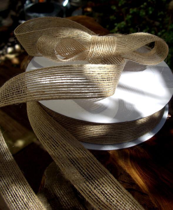 Natural Woven Jute Ribbon - 1