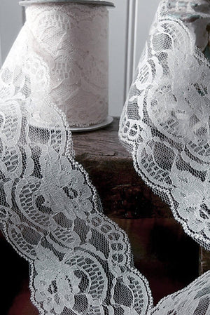Wide Floral Embroidered Lace Trim