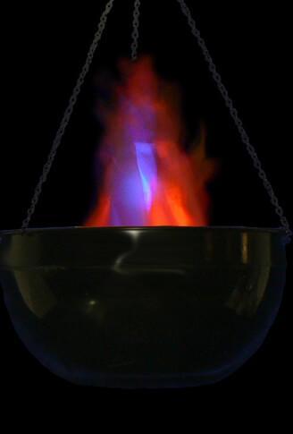 Cauldron Flame Light LED Battery Operated Simulated Fire Burning Cauldron
