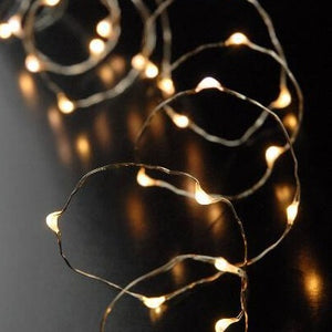 LED Battery Op. Submersible Fairy String Lights Warm White 5ft - 30ct
