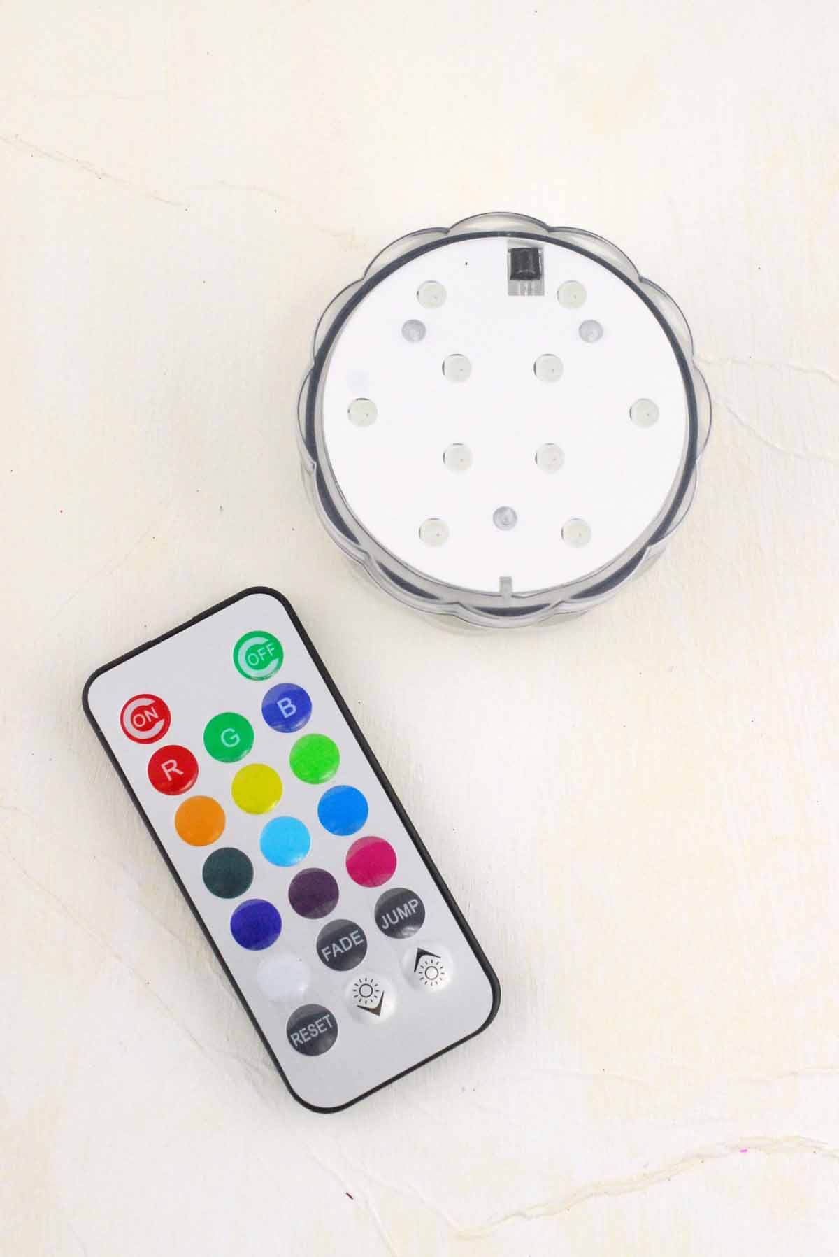 Light Disc Submersible LED RC RGB Quick Candles