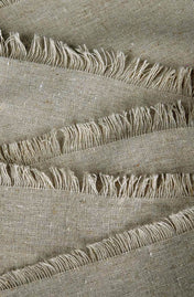 Fringed Edge Linen Table Runner 12.5in x 120in - thumbnail number 2