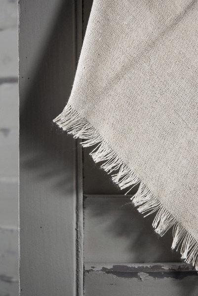 12 Linen Napkins with Fringe Edge 20in