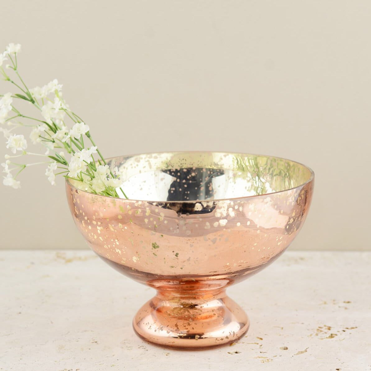 10 Lily Glass Footed Bowl - Quick Candles