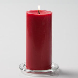 Richland Pillar Candles 3"x6" Red Set of 6
