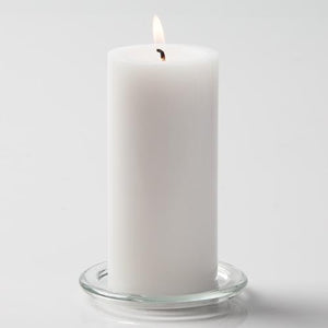 Richland Pillar Candles 3"x6" White Set of 24