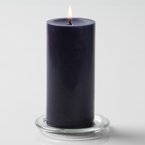 Richland Pillar Candles 3"x6" Navy Blue Set of 12