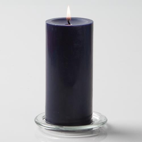 Richland Pillar Candle 3"x6" Navy Blue