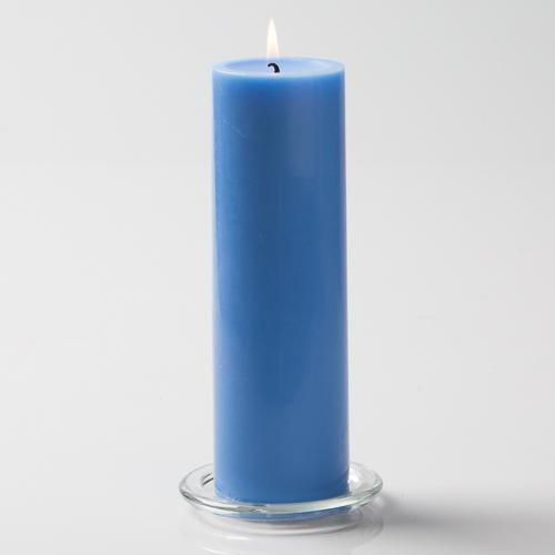 Richland Pillar Candles 3"x9" Light Blue Set of 12