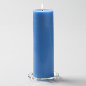 Richland Pillar Candle 3"x9" Light Blue