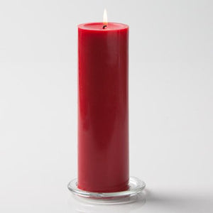Richland Pillar Candles 3"x9" Red Set of 24