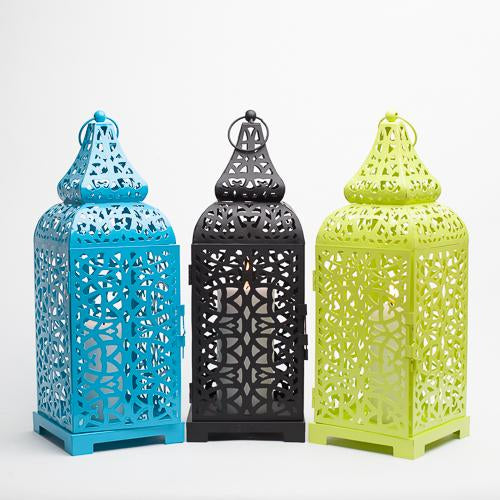 richland lime moroccan temple metal lantern