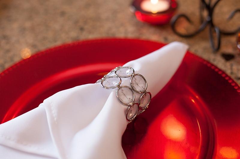 Richland Beaded Charger Plate 13" Red Set of 12