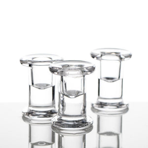 richland simple glass taper candle holder set of 6