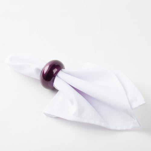 Richland Napkin Ring 2.3" Eggplant Set of 48