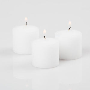 Richland Votive Candles Unscented White 10 Hour Set of 12 - Quick