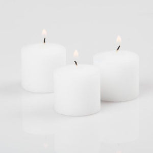 White votive candles