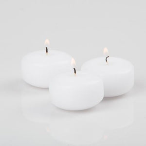 Richland Floating Candles 2" White Set of 24