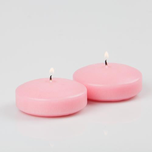 richland floating candles 3 pink set of 72