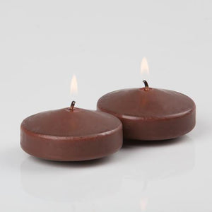 richland floating candles 3 brown set of 72