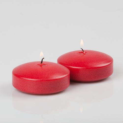 richland floating candles 3 red set of 24
