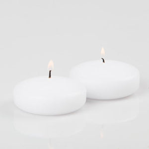 White floating candles