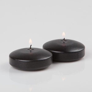 Richland Floating Candles 3" Black Set of 24